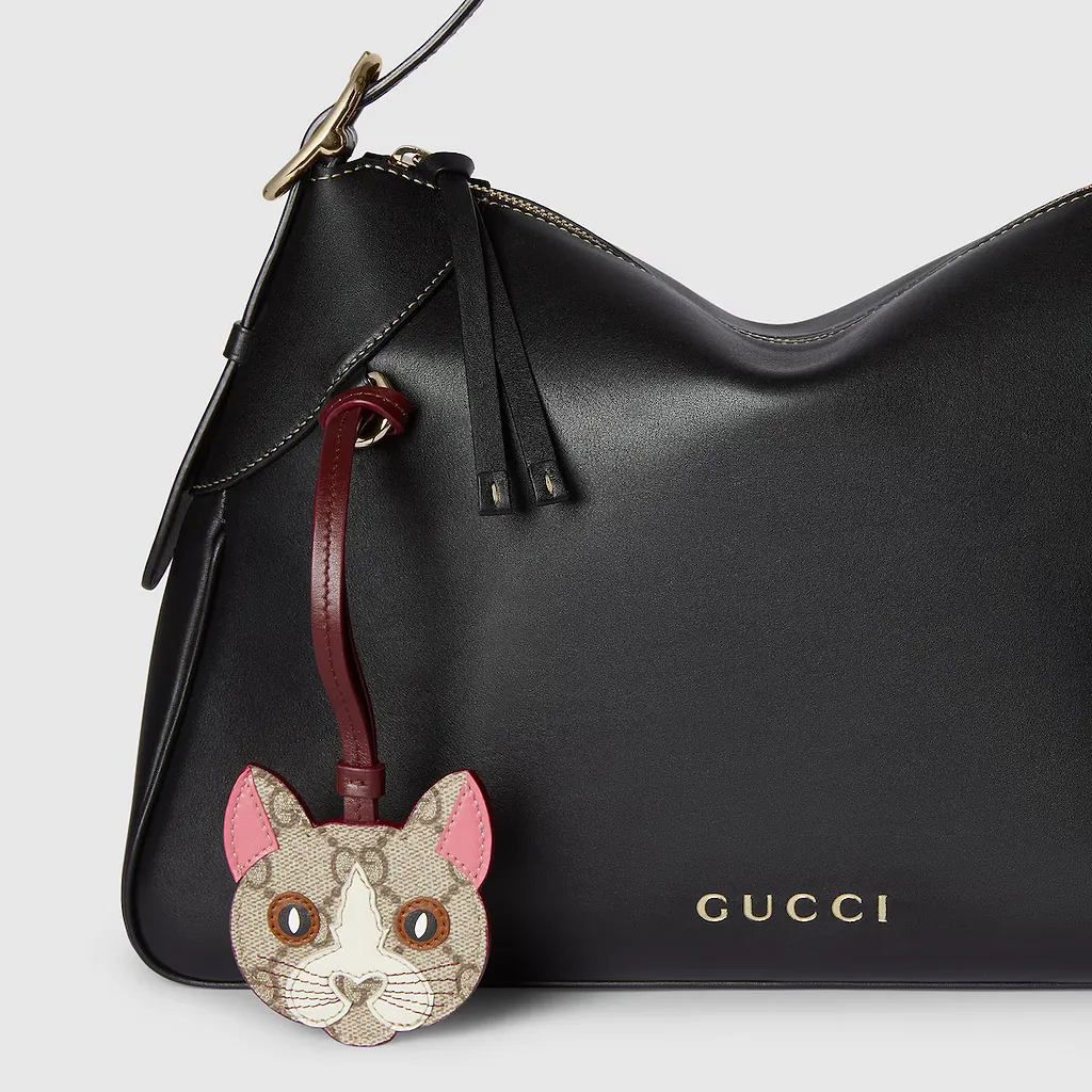 Cat-Shaped Bag Charm