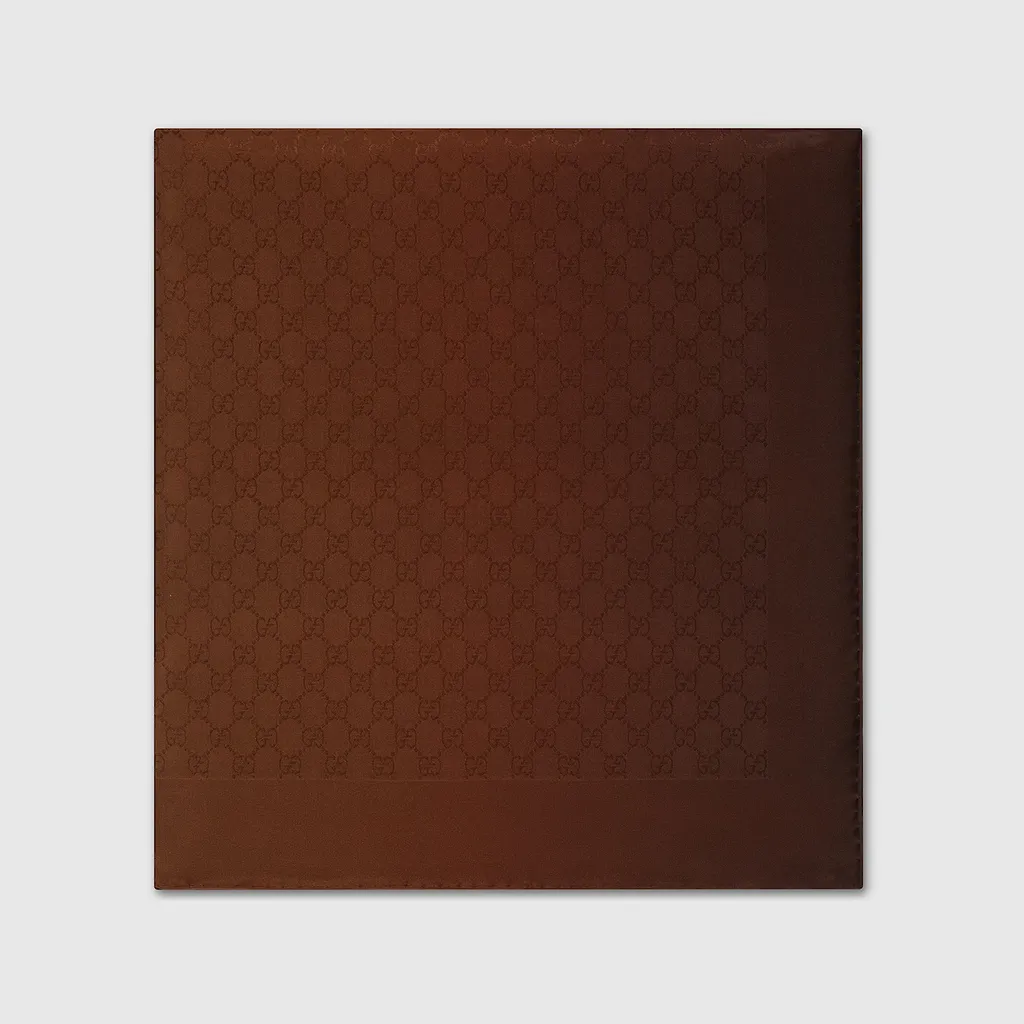 Gg Silk Jacquard Carré