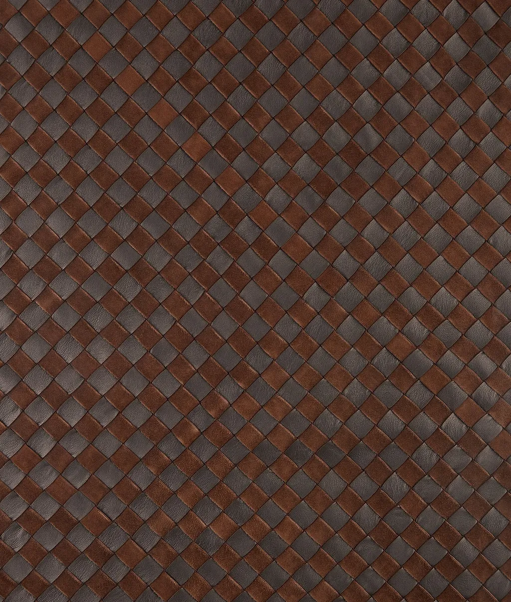 Intrecciato Leather And Suede Shirt