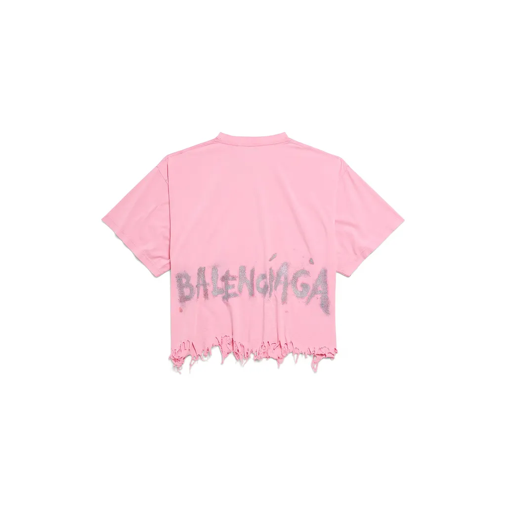 Nail Polish Cropped T-Shirt