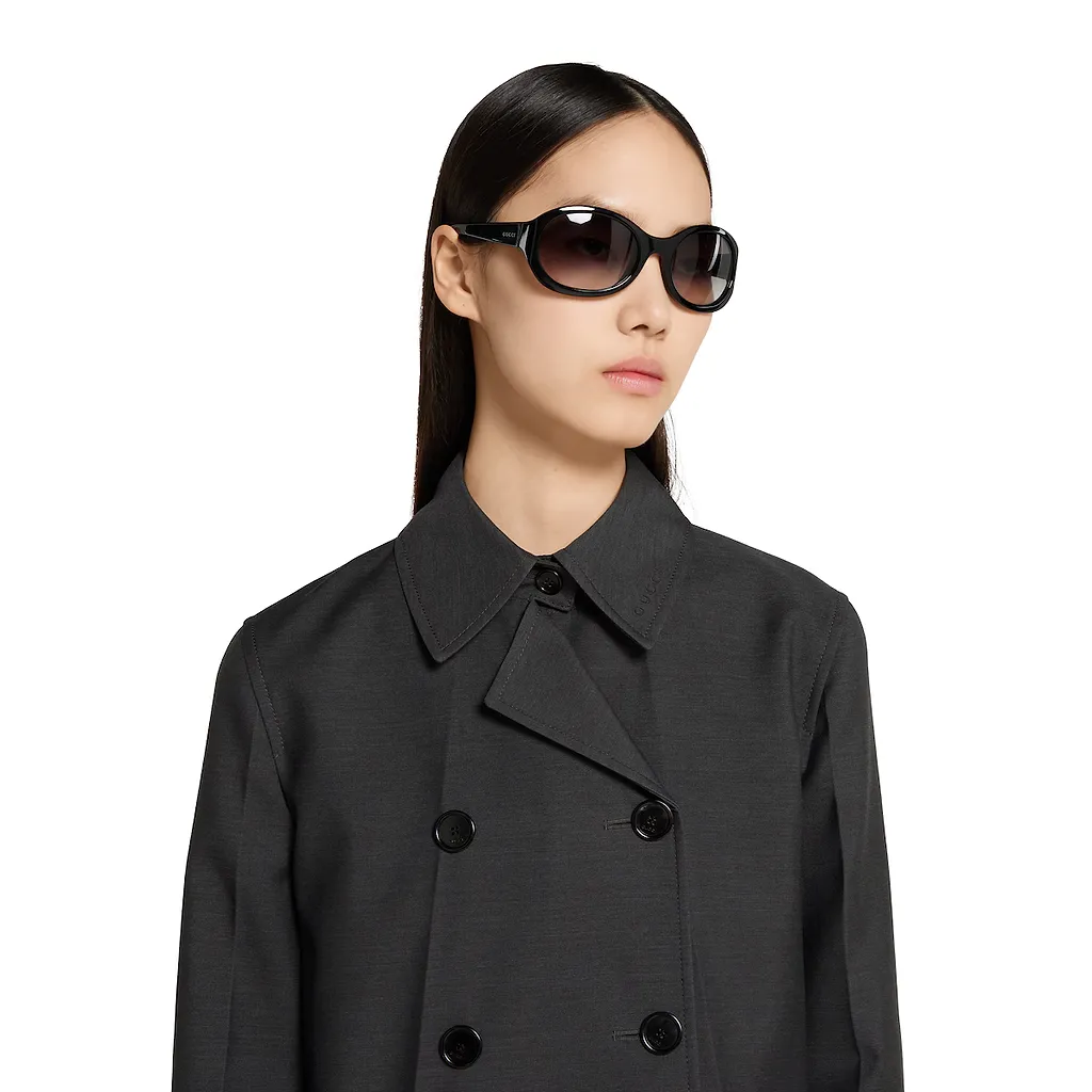 Wool Double-Breasted Coat