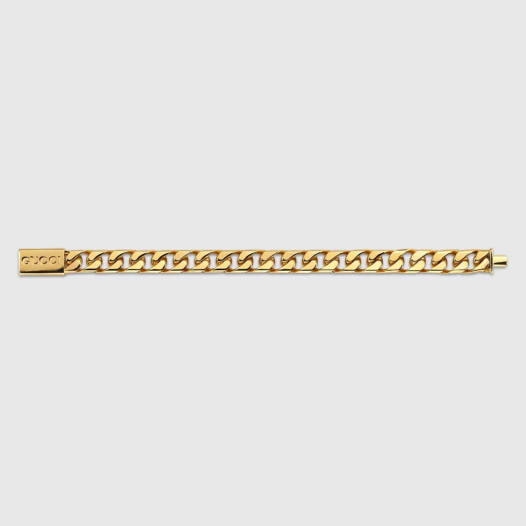 Chain Bracelet With Gucci Script Tag