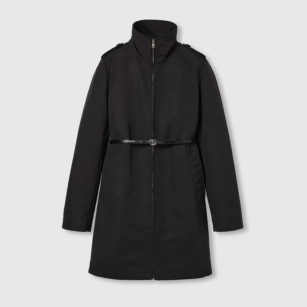 Nylon Faille Coat