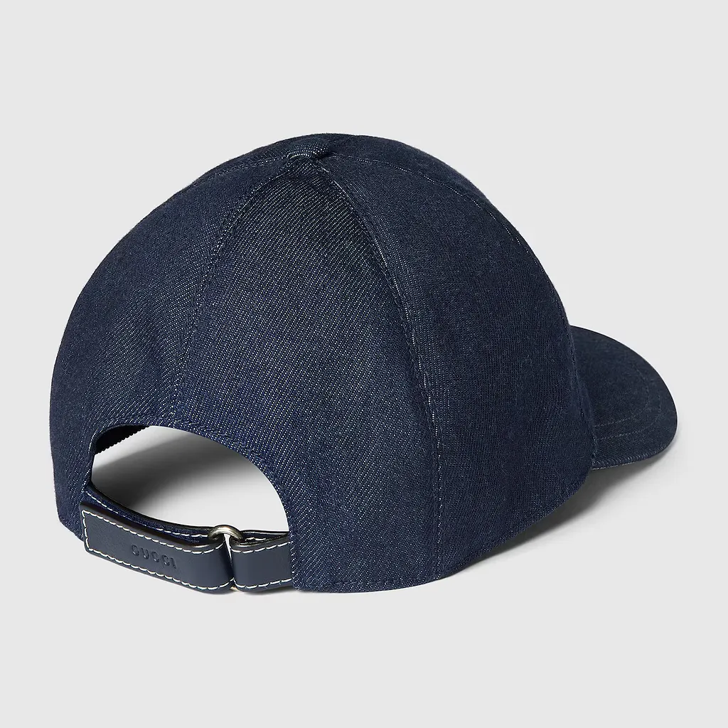 Lasered Denim Baseball Hat