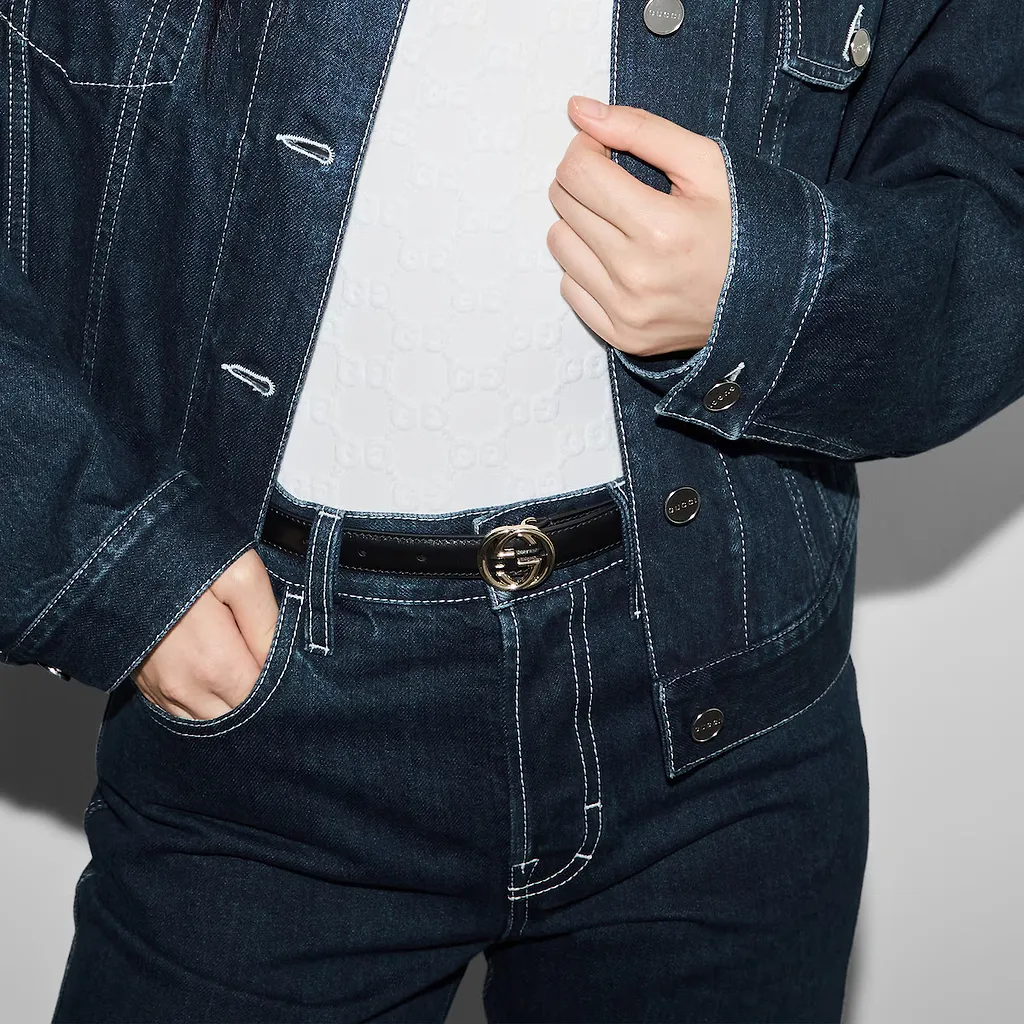 Belt With Interlocking G Buckle