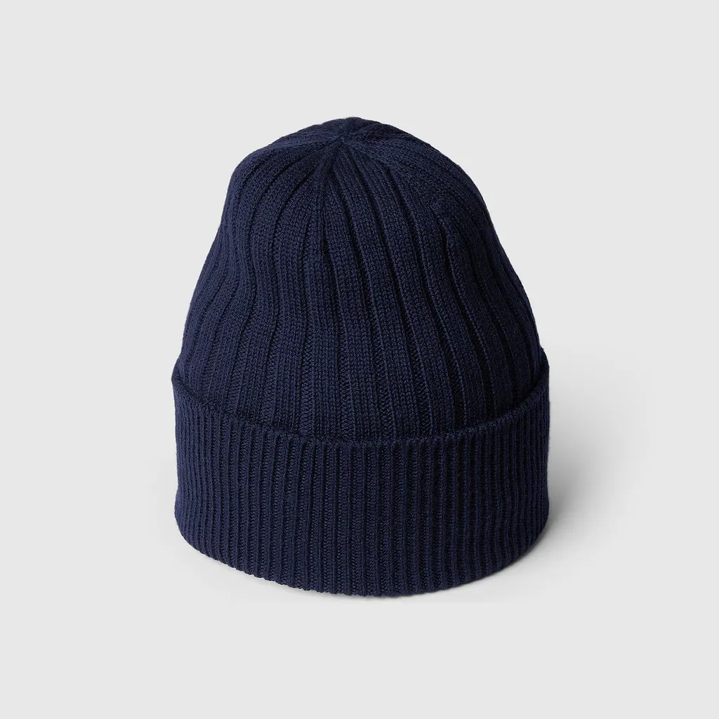 Rib Knit Wool Hat