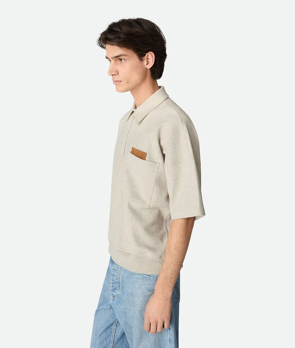 Double Cotton Melange Polo