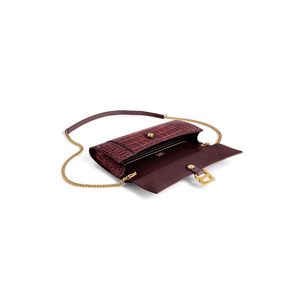 Hourglass Pochette With Chain