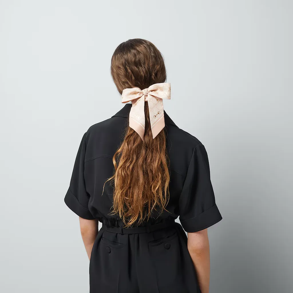 Silk Gg Scrunchie Set