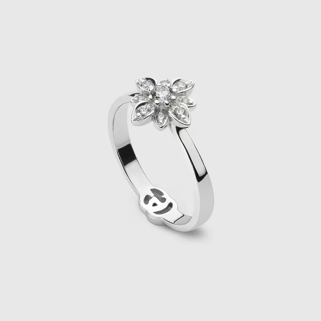 Gucci Flora 18K Diamond Ring