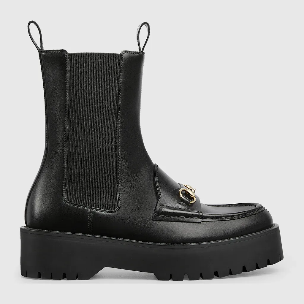 Horsebit Boot With Lug Sole