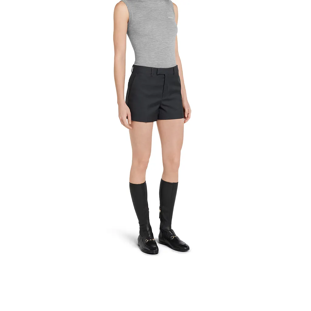 Wool Mini Shorts