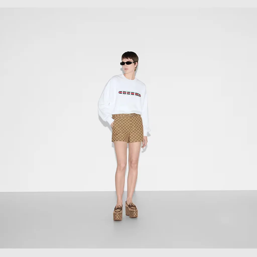 Printed Cotton Jersey Sweatshirt