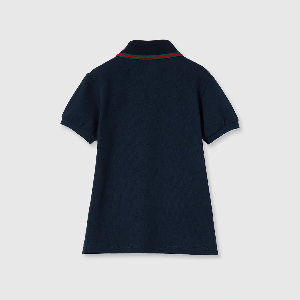 Children's Cotton Polo Top With Web