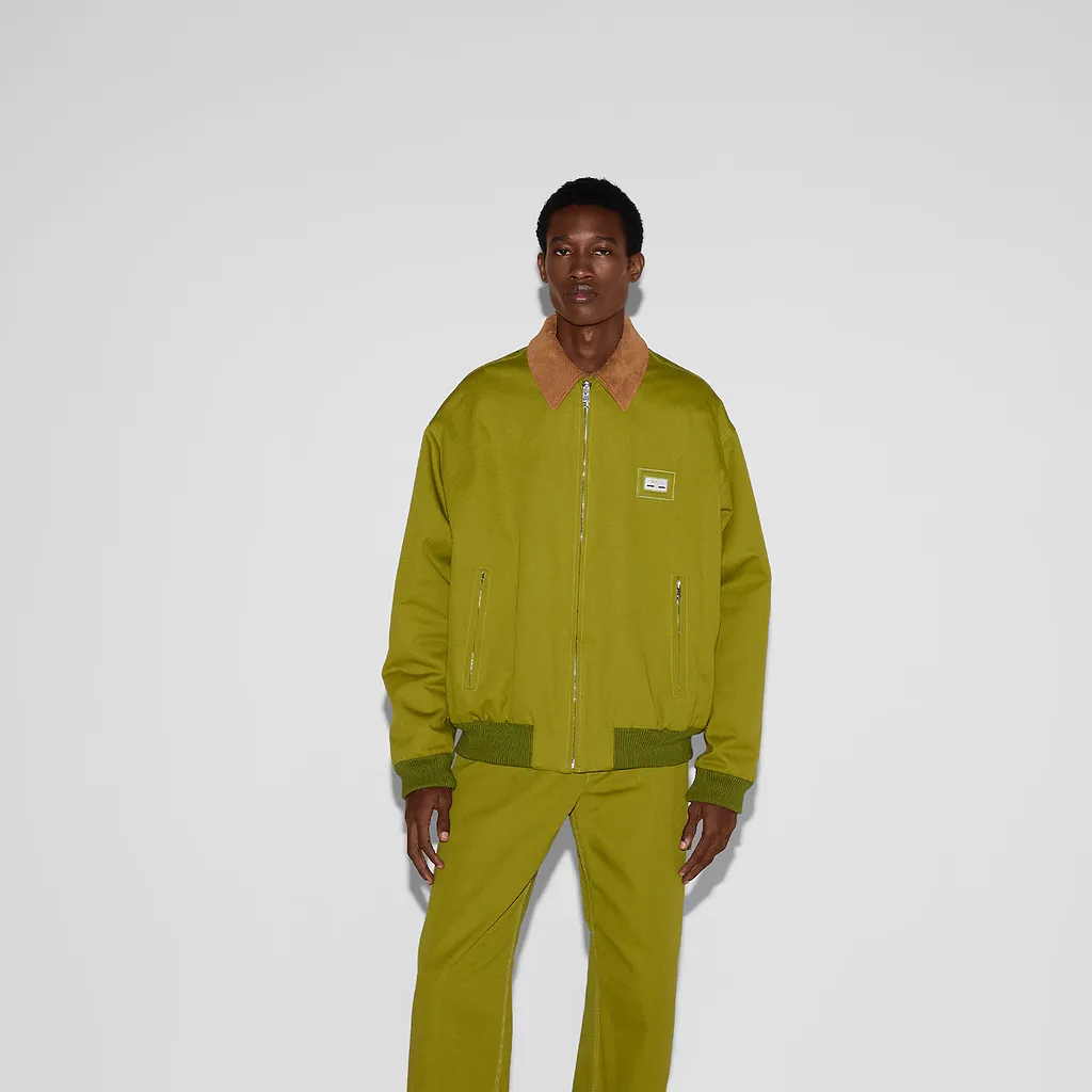 Cotton Canvas Jacket With Web Label