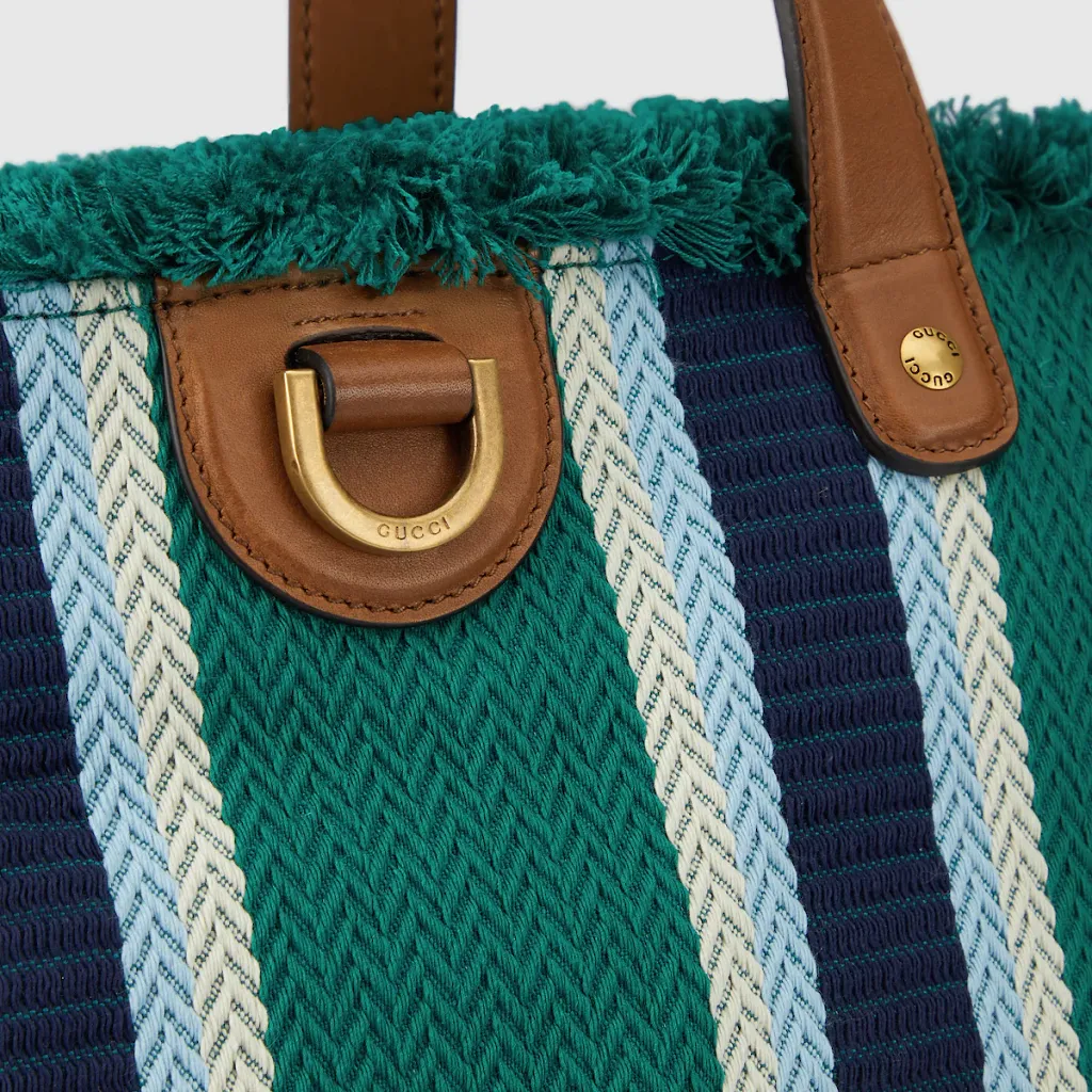 Embroidered Medium Canvas Tote Bag