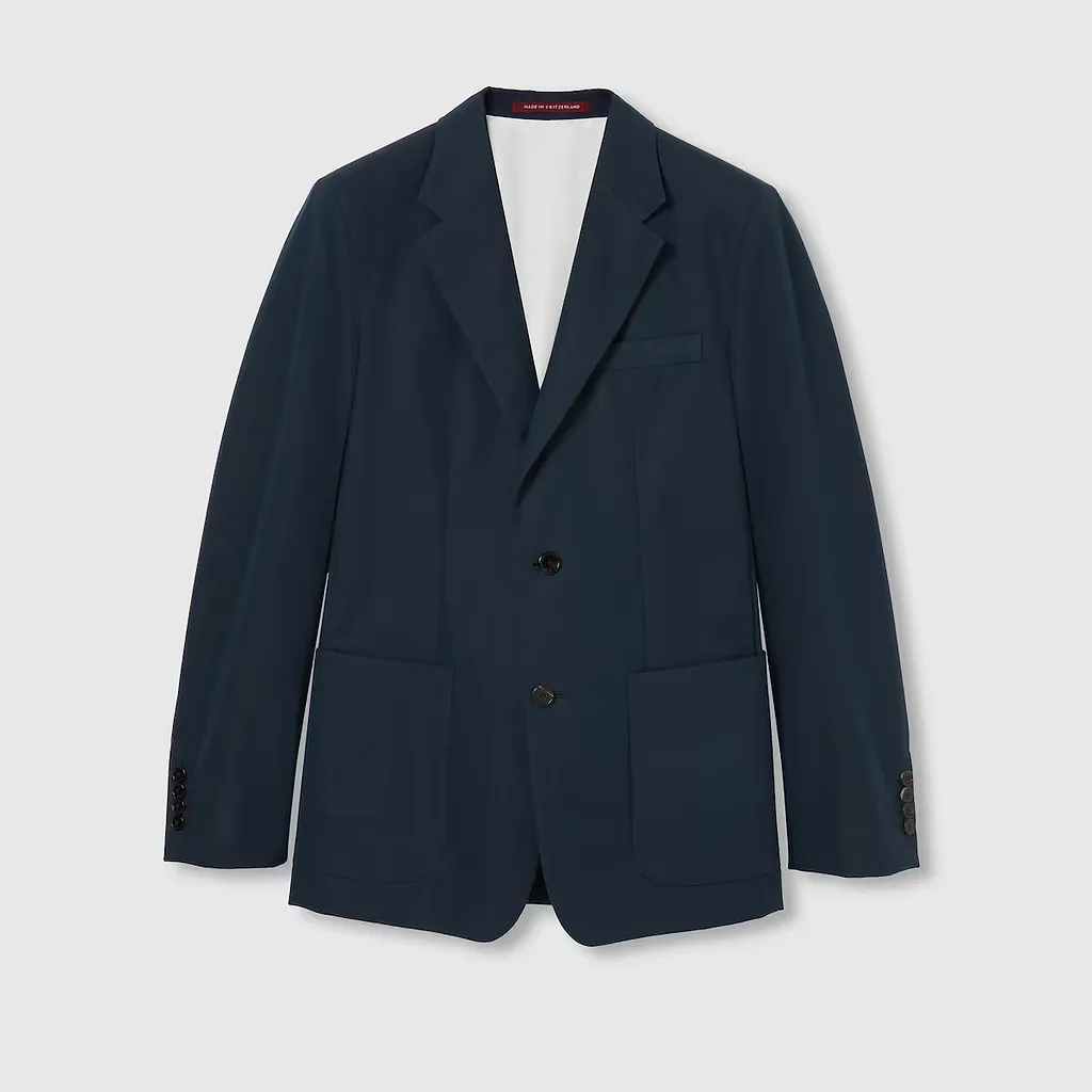 Embossed Cotton Twill Jacket