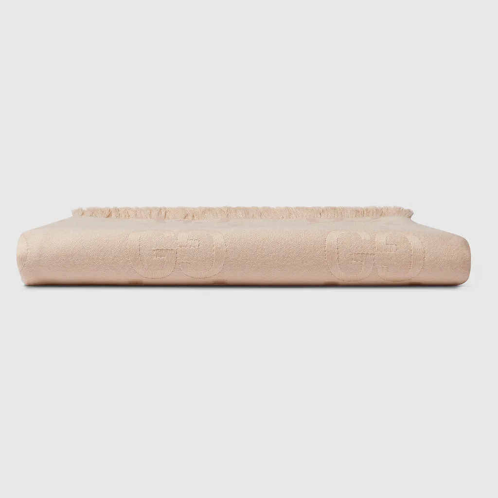 Gg Wool And Silk Blanket