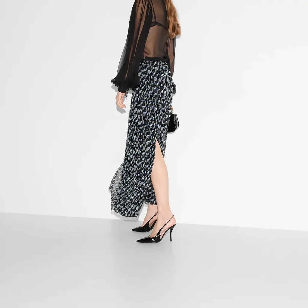 Printed Silk Skirt