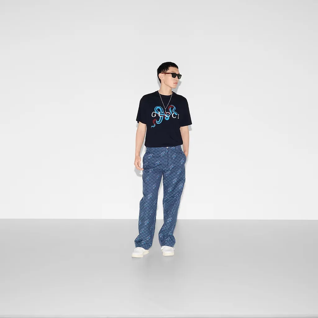 Printed Medium Cotton Jersey T-Shirt