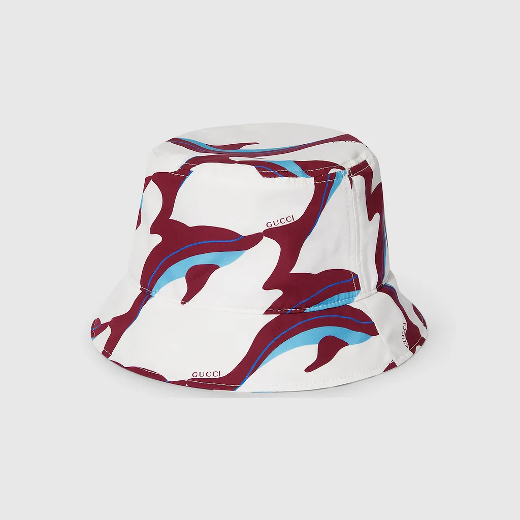 Printed Cotton Canvas Bucket Hat