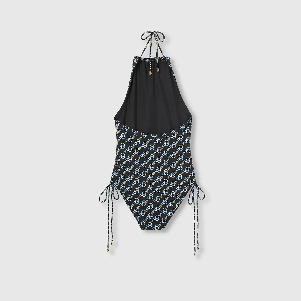 Printed Sparkling Jersey Swimsuit