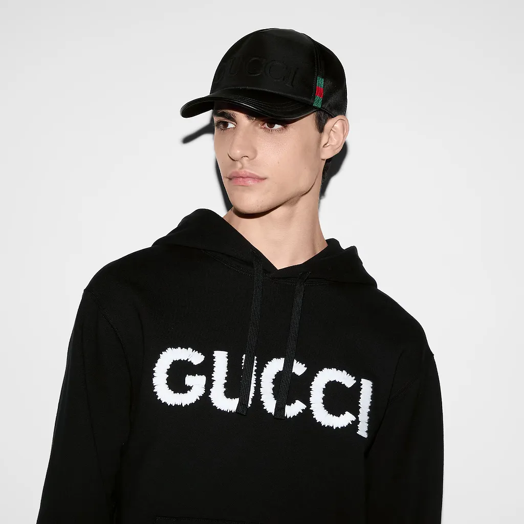 Cotton Jersey Hooded Sweatshirt With Embroidery