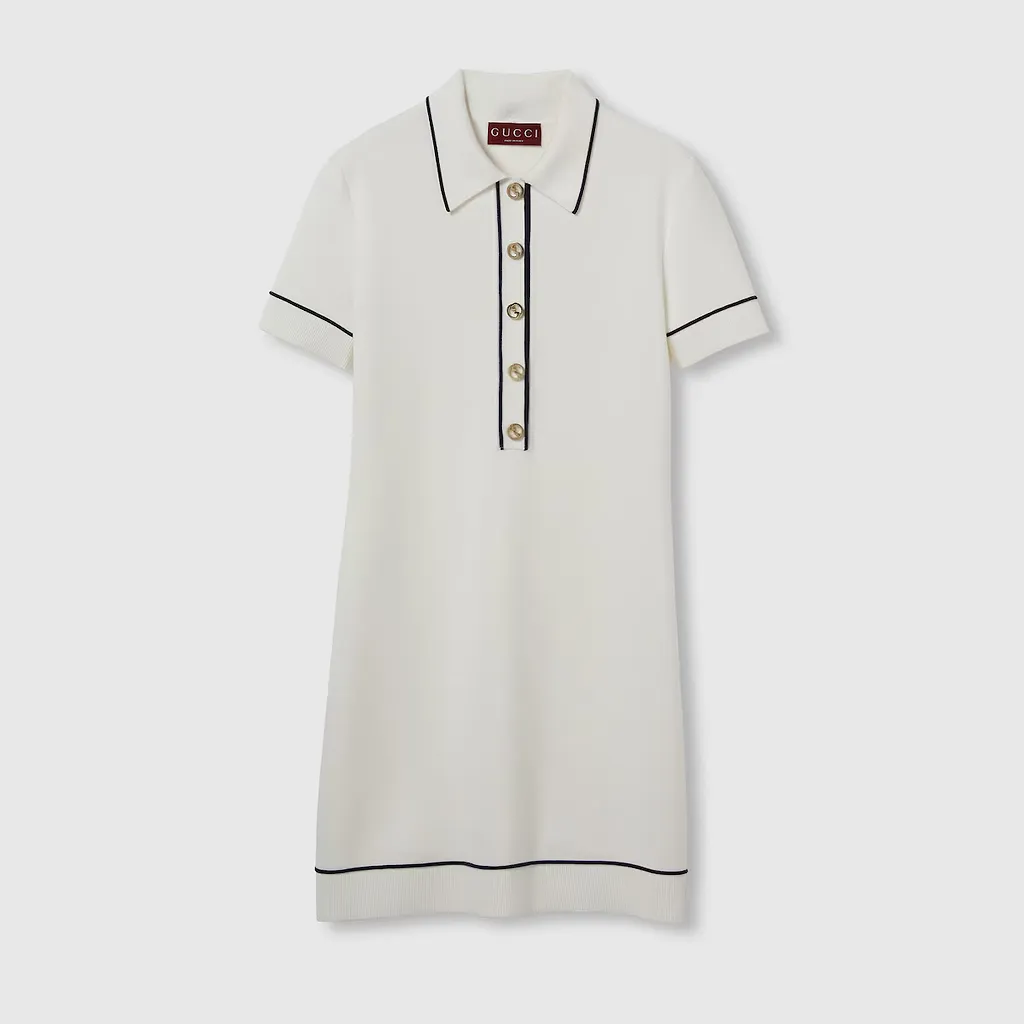 Fine Wool Polo Dress