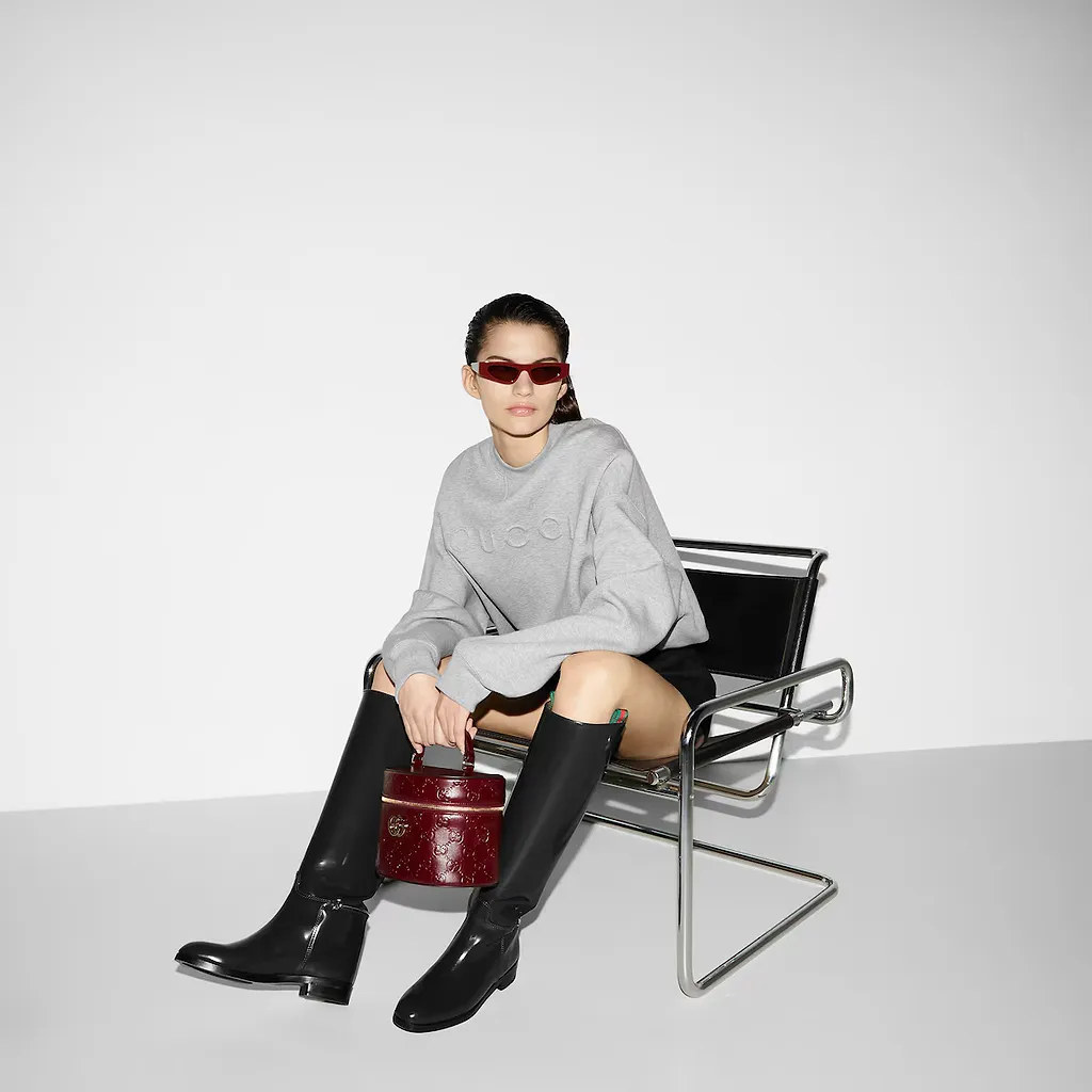 Cotton Jersey Embossed Sweatshirt