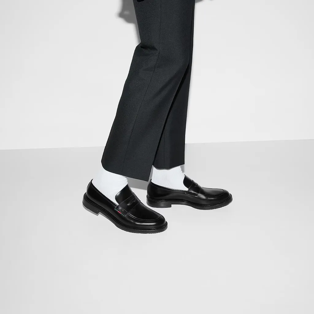 Loafer With Leather Web
