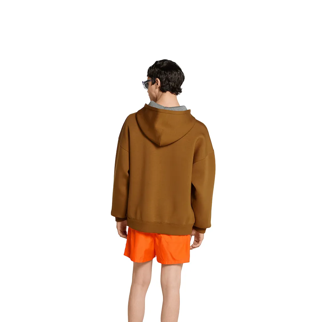 Embroidered Hooded Jersey Sweatshirt