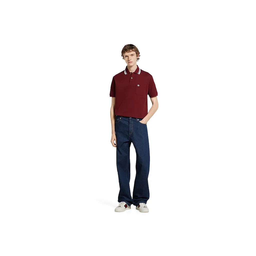 Cotton Piquet Polo Shirt With Embroidery