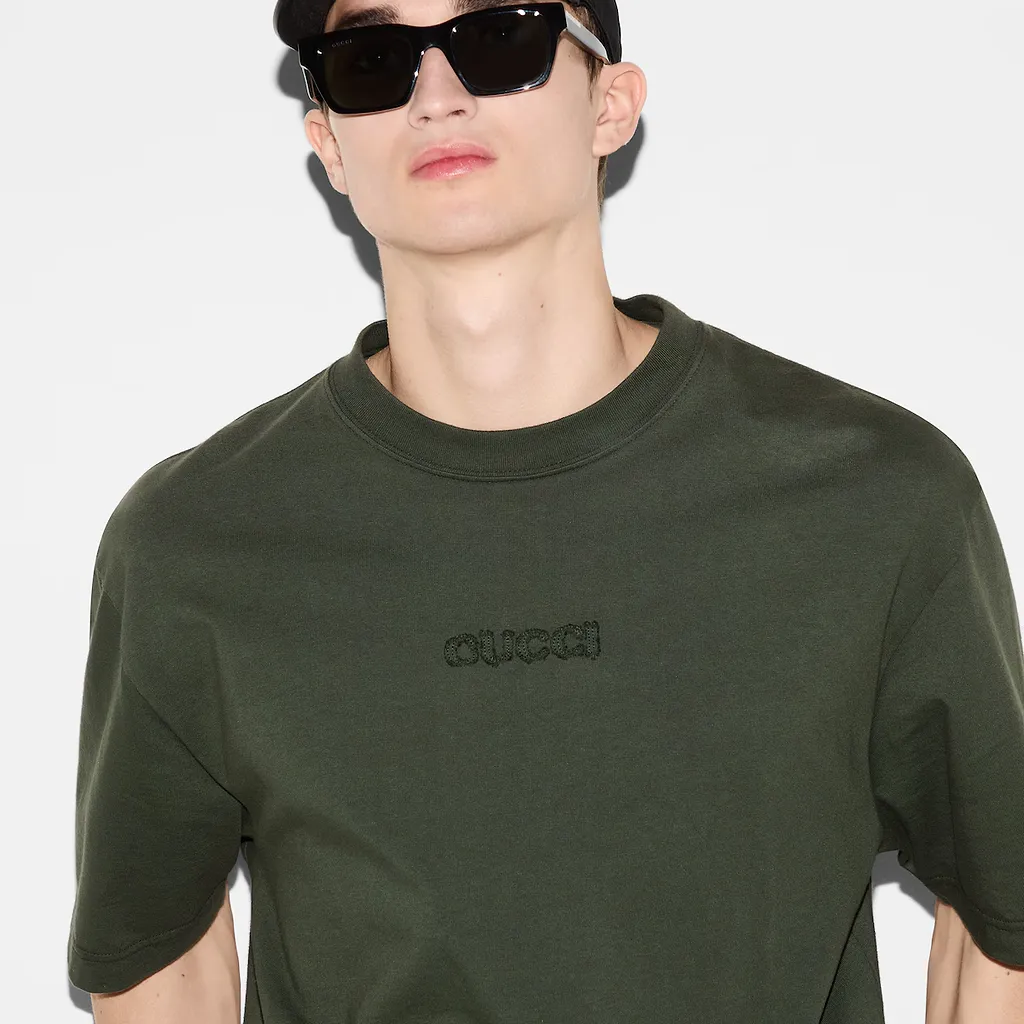 Embroidered Cotton Jersey T-Shirt