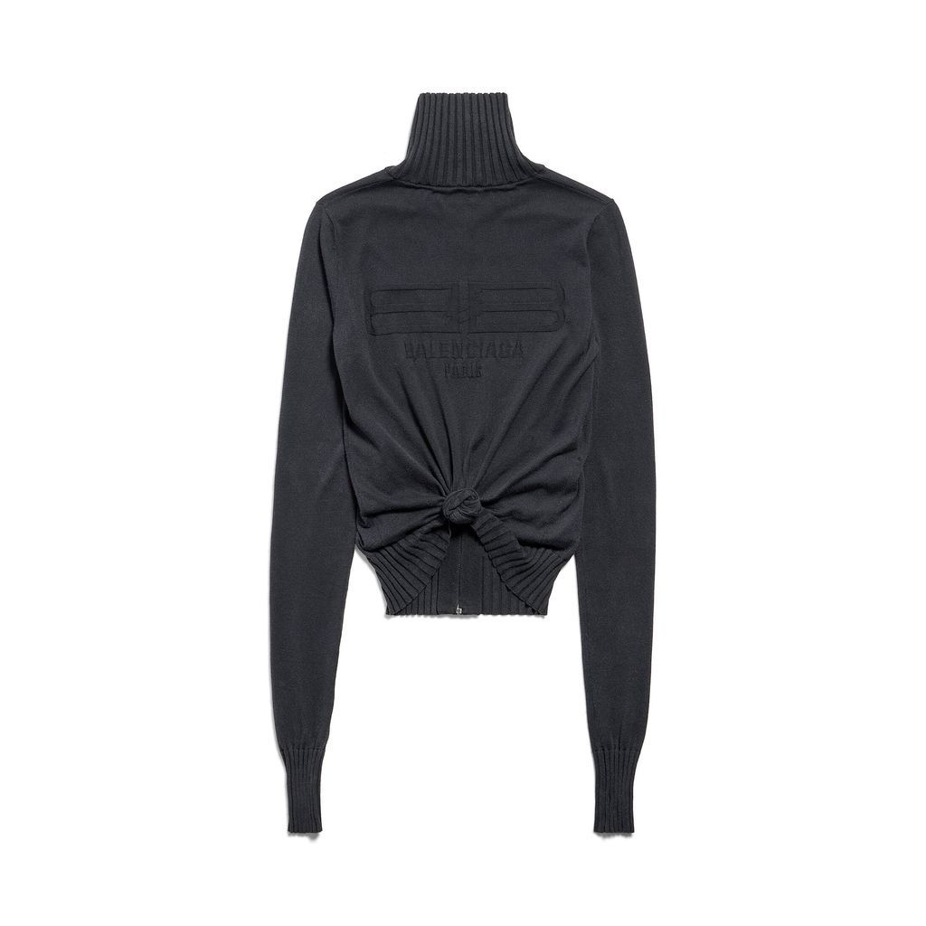 BB Paris Icon Knotted Fitted Zip-Up Jacket