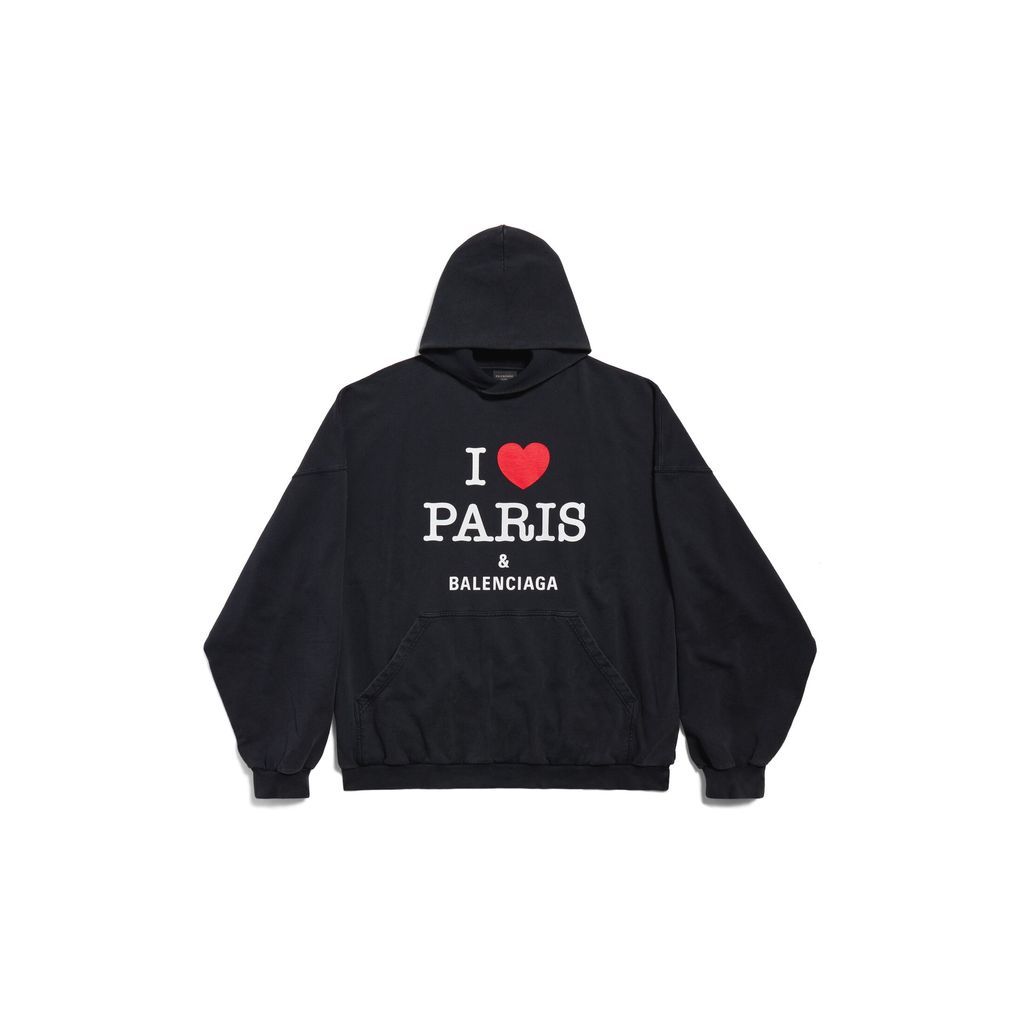 I Love Paris & Hoodie Large Fit