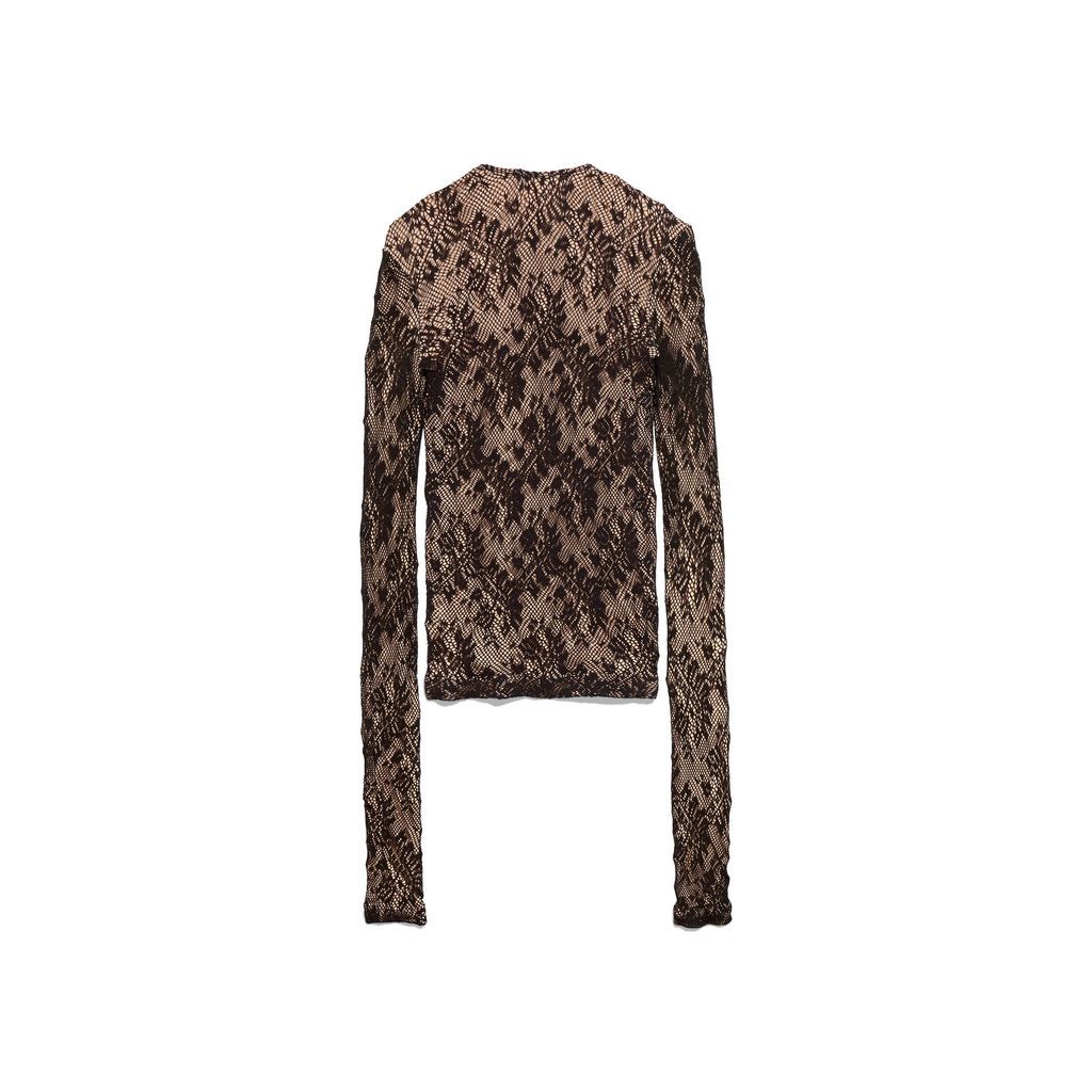 Lace Crewneck Top