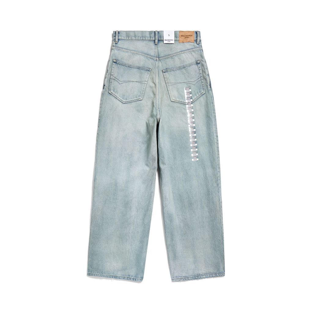 Denim Size Sticker Baggy Pants