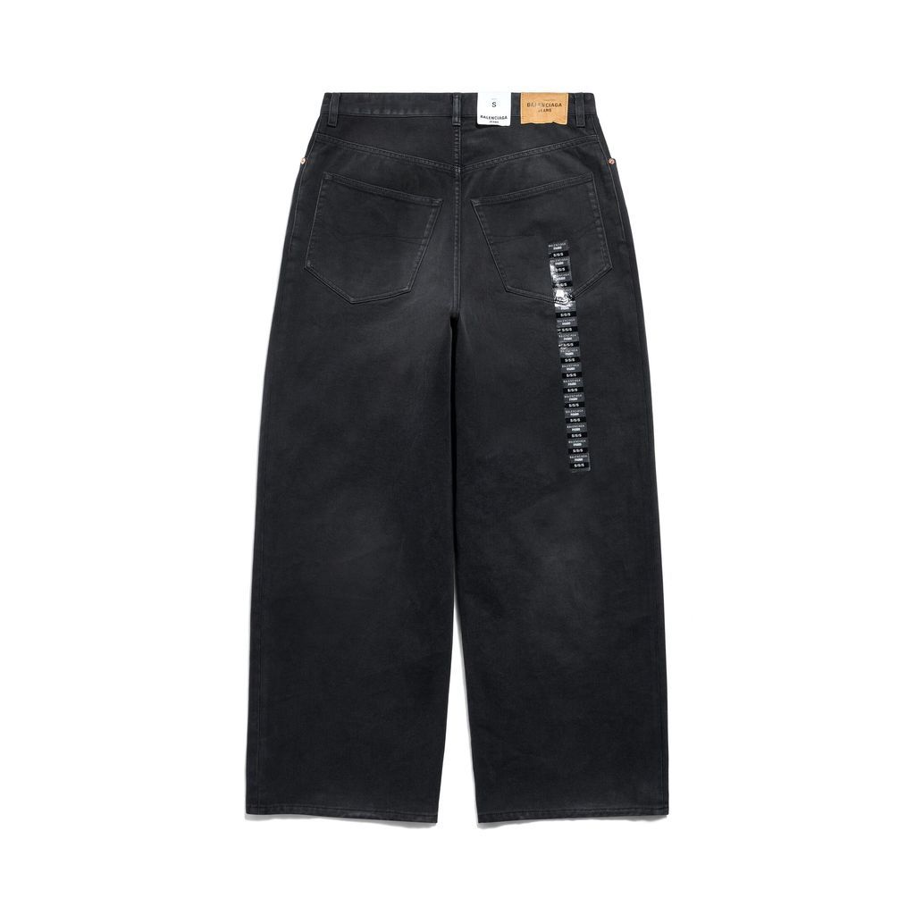 Denim Size Sticker Baggy Pants