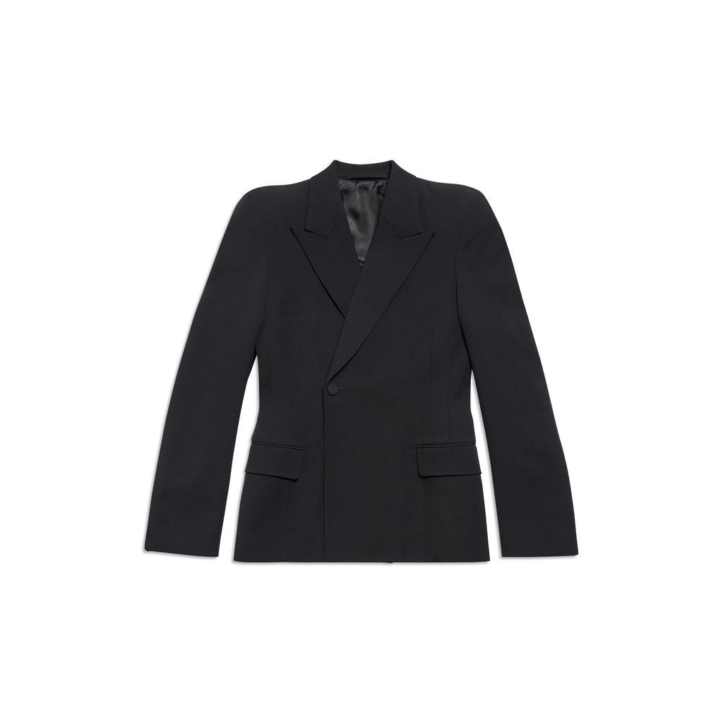 Round Shoulder Waisted Jacket