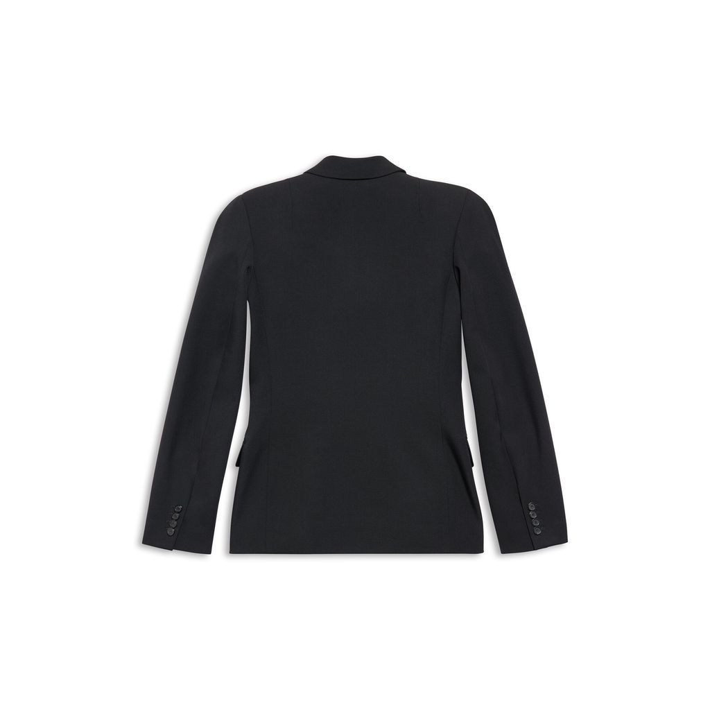 Round Shoulder Waisted Jacket