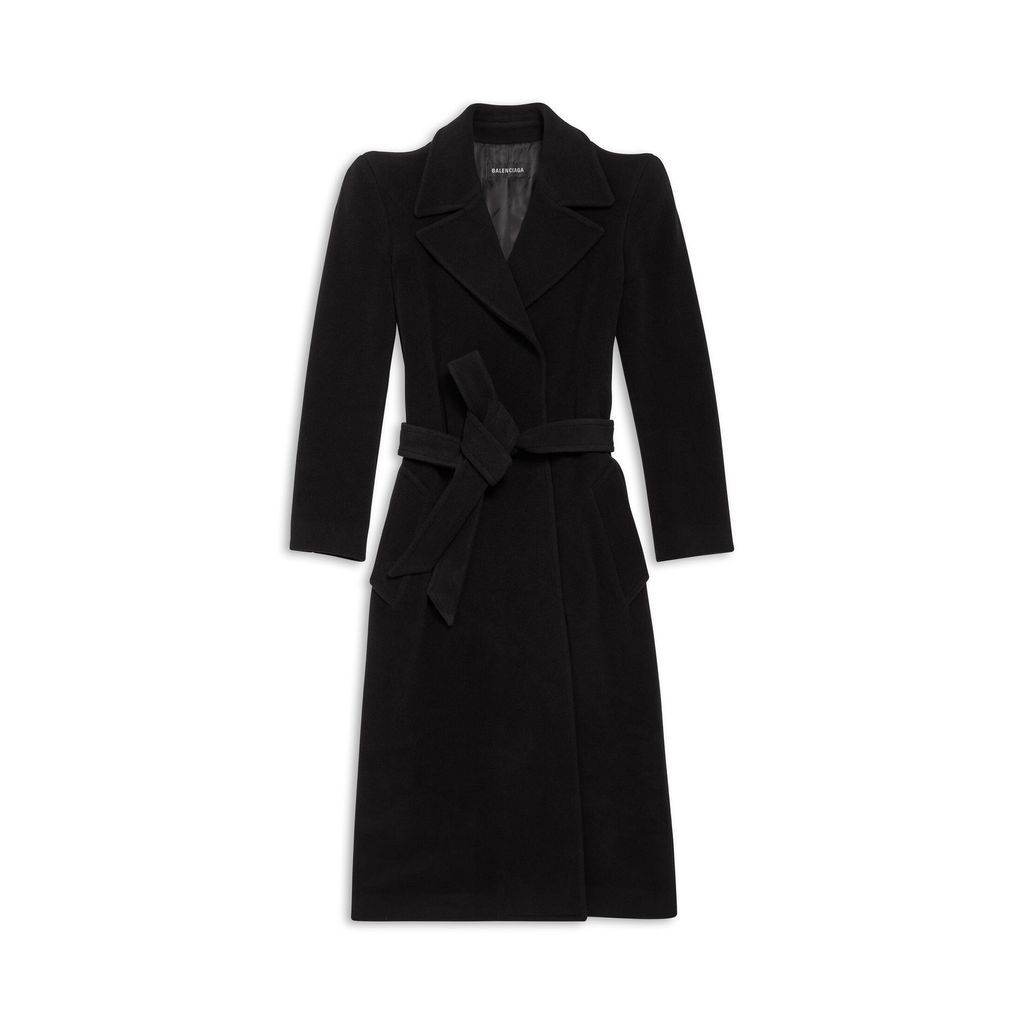 Round Shoulder Fitted Coat