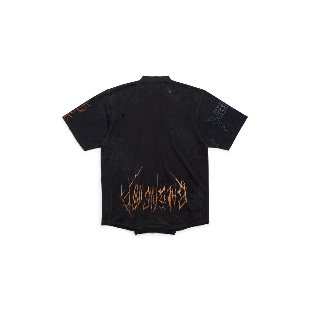 Paris Moon Upside Down T-Shirt Oversized