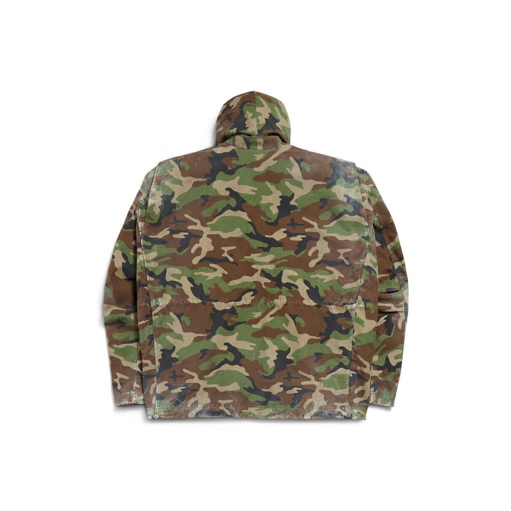 Dark Camo Biker Army Jacket