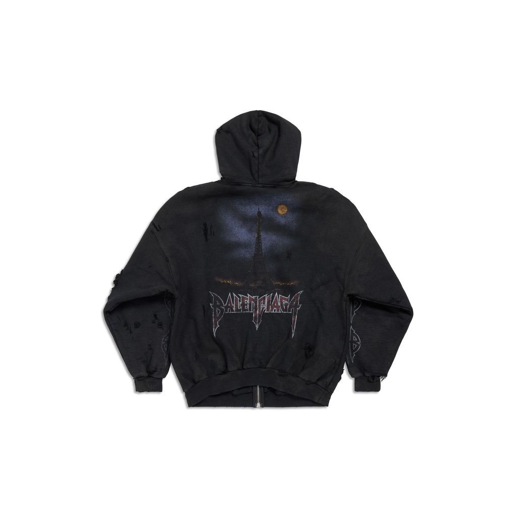 Paris Moon Outerwear Zip-Up Hoodie Oversized