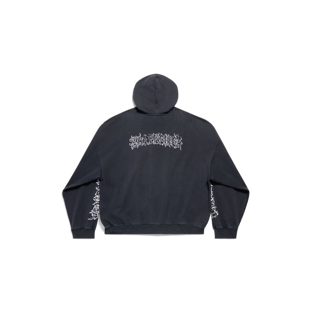 DIY Metal Outline Hoodie Oversized