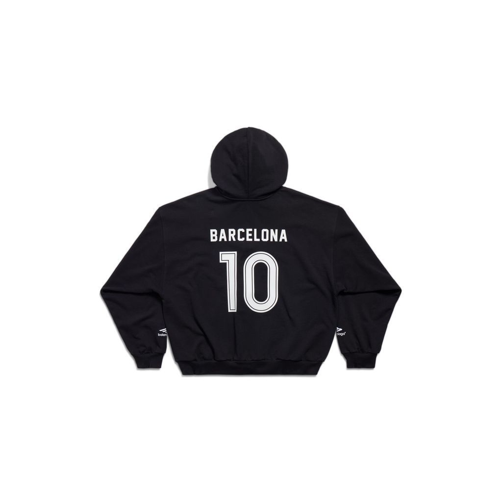 Barcelona Soccer Zip-Up Hoodie Medium Fit