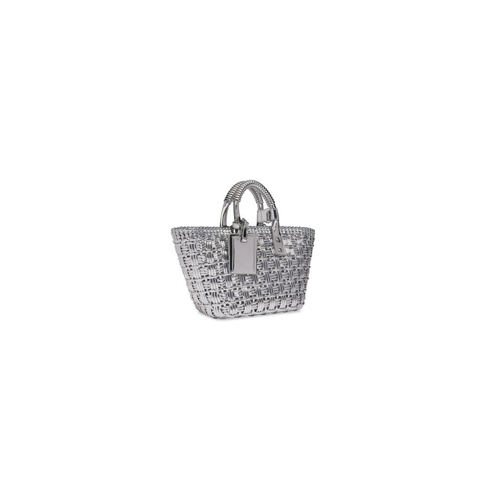 Bistro Xs Basket With Strap In Mirror Fabric
