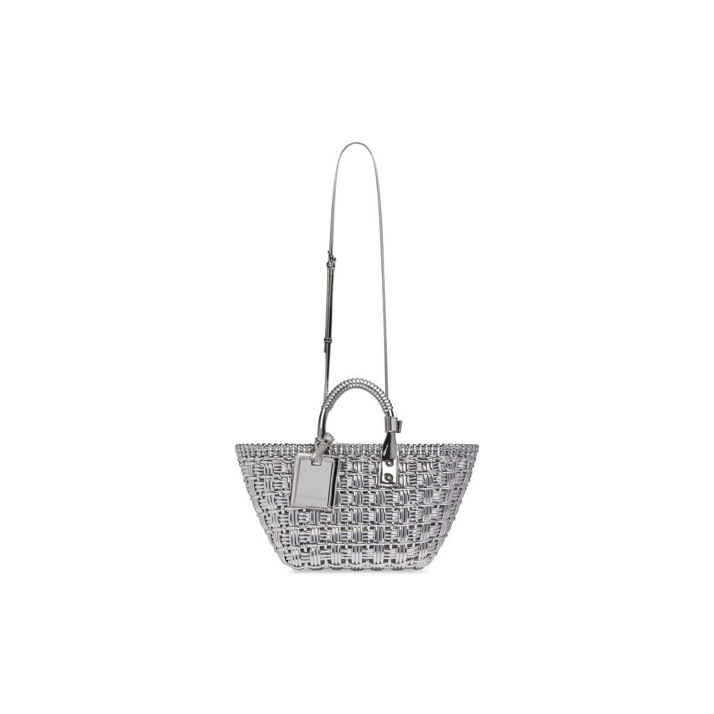 Bistro Xs Basket With Strap In Mirror Fabric