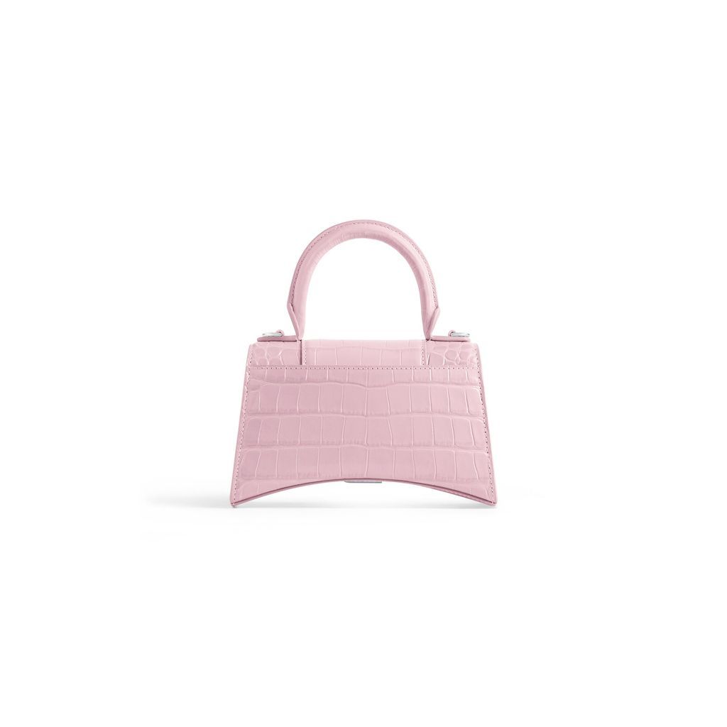 Hourglass Xs Handbag Crocodile Embossed