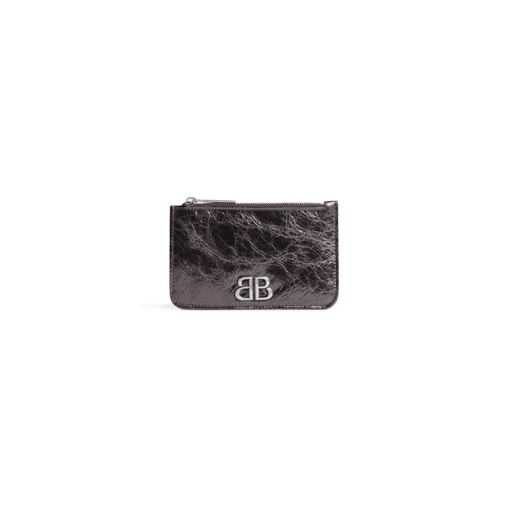 Monaco Long Coin And Card Holder Metallized